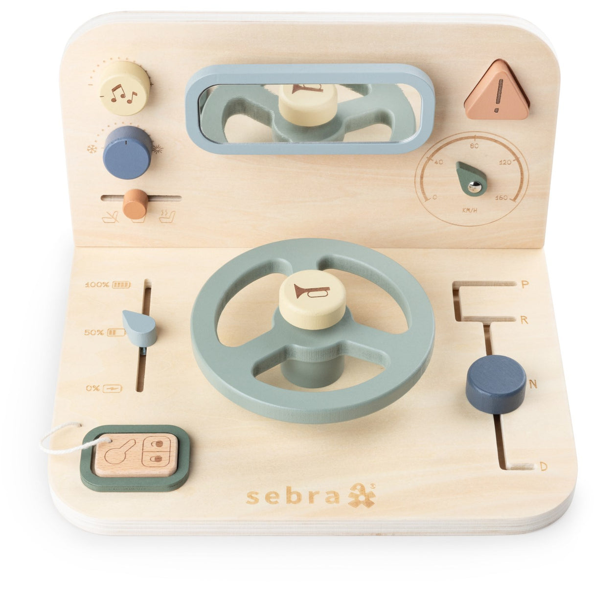 Sebra Wooden Activity Panel Bil