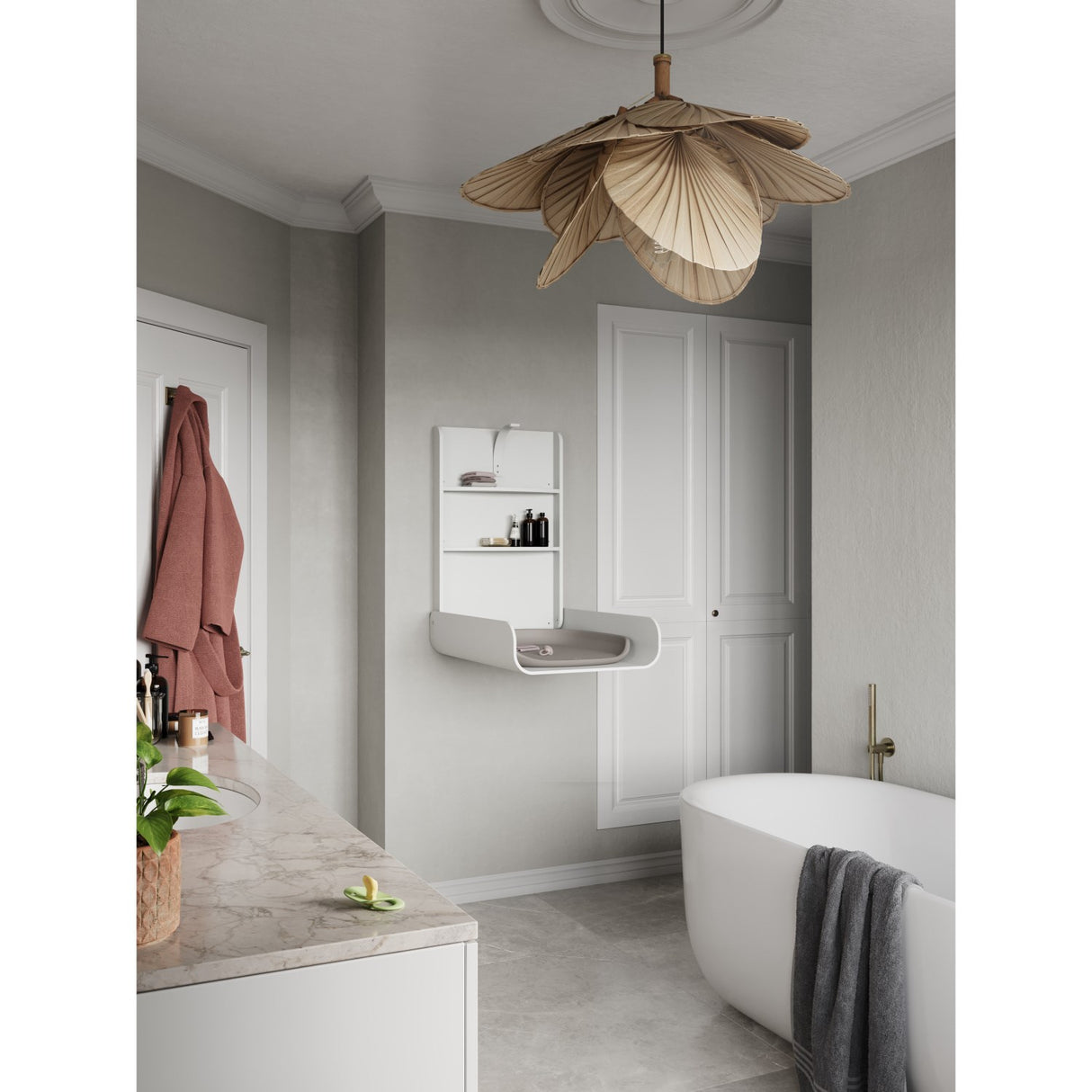 Sebra White Sebra Wall Mounted Changing Table