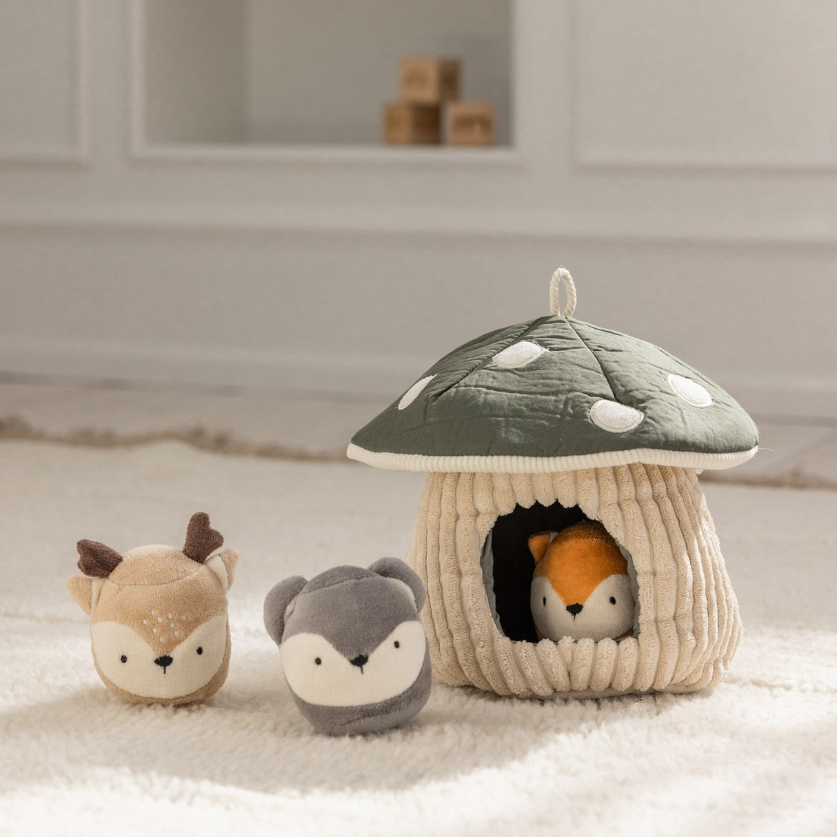 Sebra Mushroom Activity Leketøy Hide & Seek