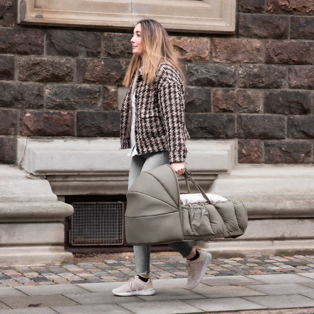 Sebra Dark Olive Hette For 3-In-1 Baby Nest