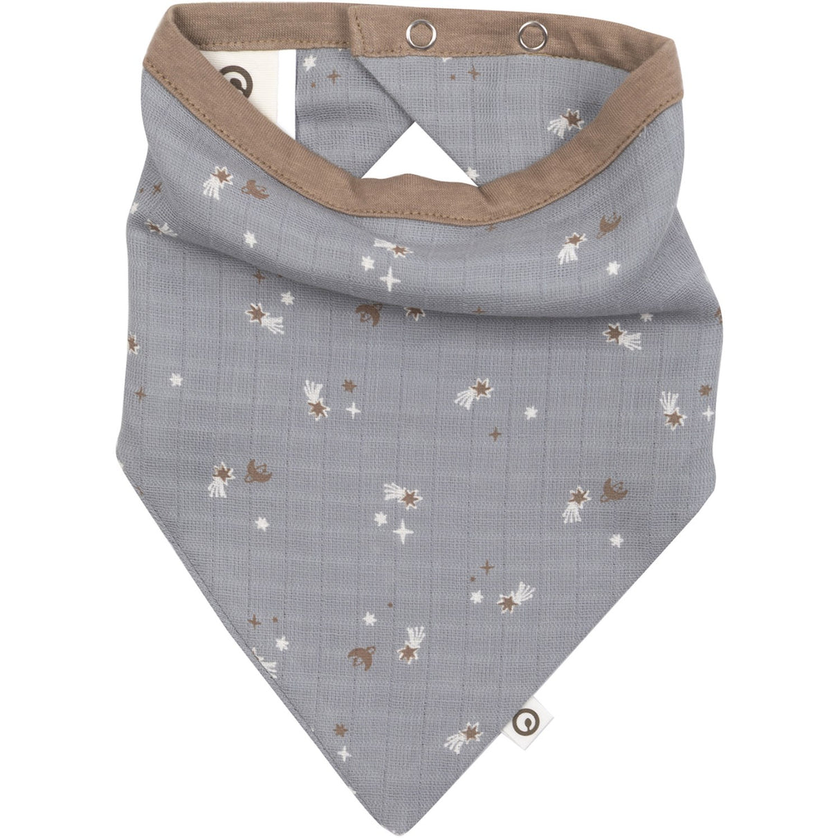Müsli Jasmin Blue/ Balsam Cream/ Walnut Stars Muslin Smekke 2-Pakning