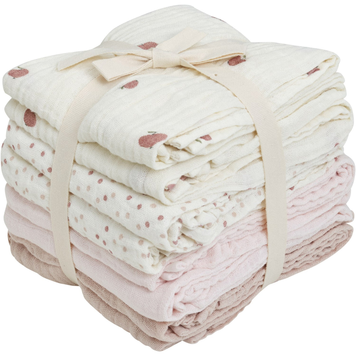 Pippi Rose Dust Muslin Cloth (8-Pack)