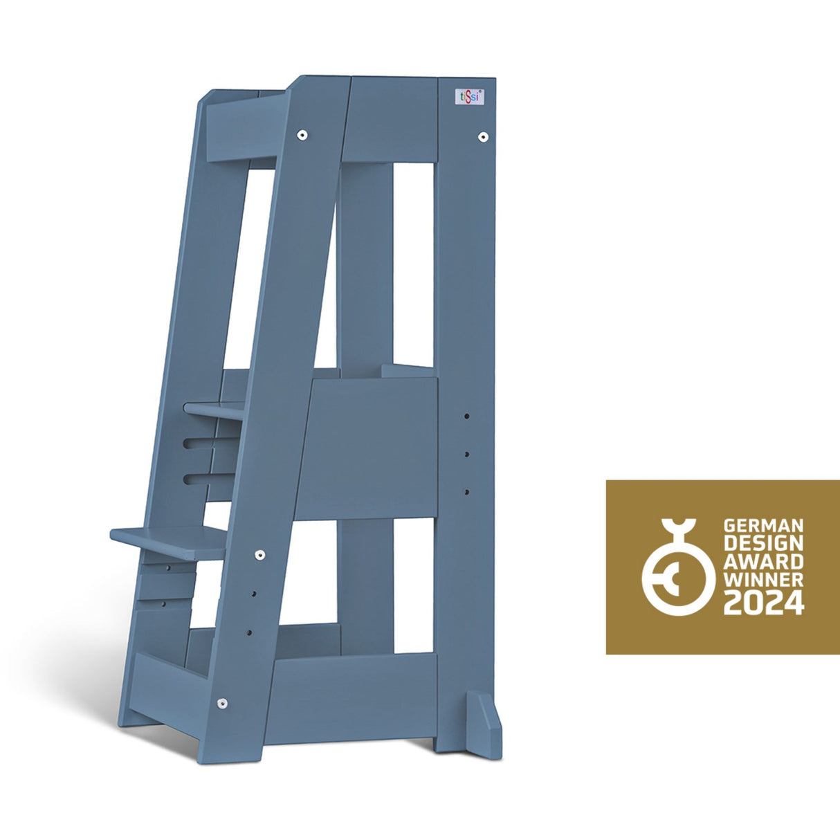 tiSsi® Dove Blue Laquer Felix Læringstårn Massiv Bøk