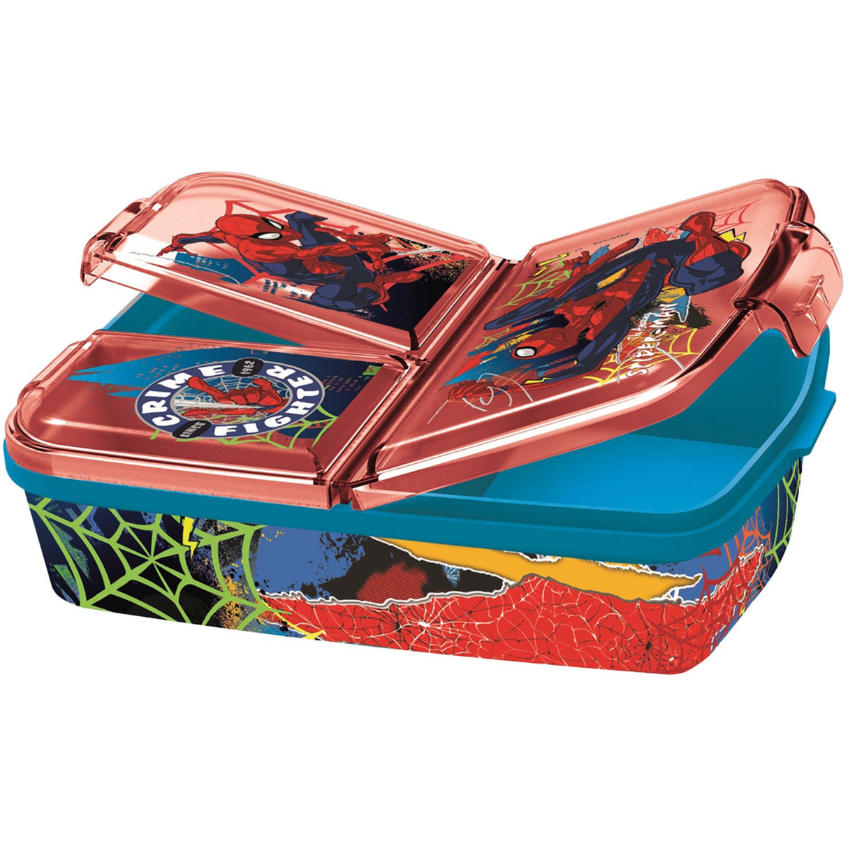 Euromic Spiderman Multi-Compartment Lunch Box New
