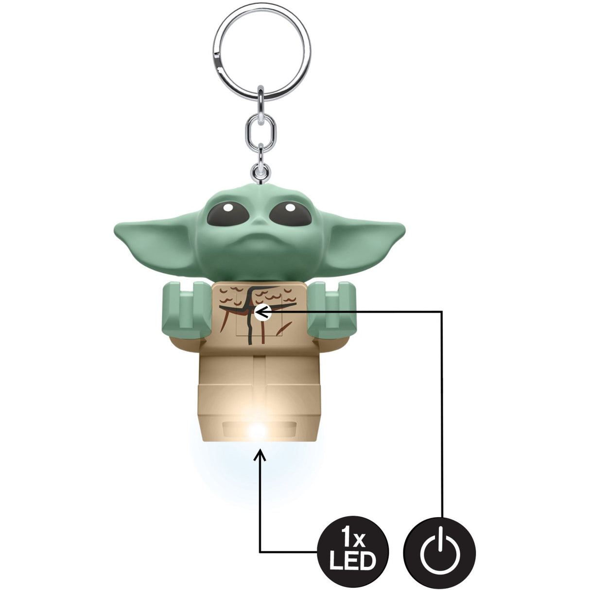 Euromic Lego® The Mandal. The Child Key Ch. W/Led Light H