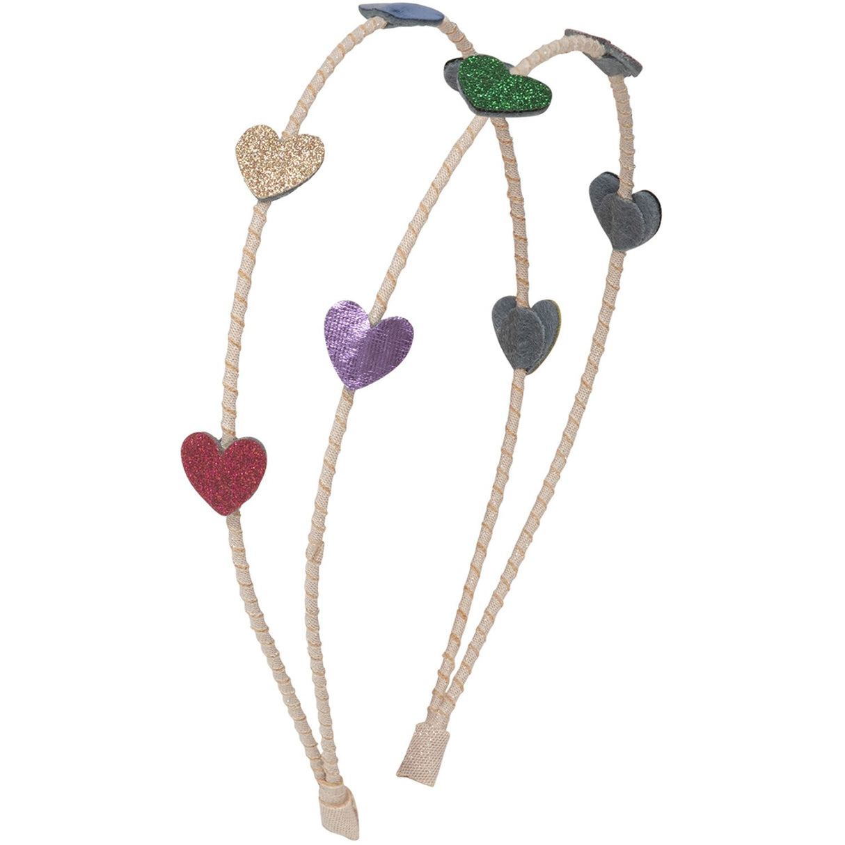 Mimi & Lula Dobbel Hårbøjle - Jazzy Heart Dancing Queen