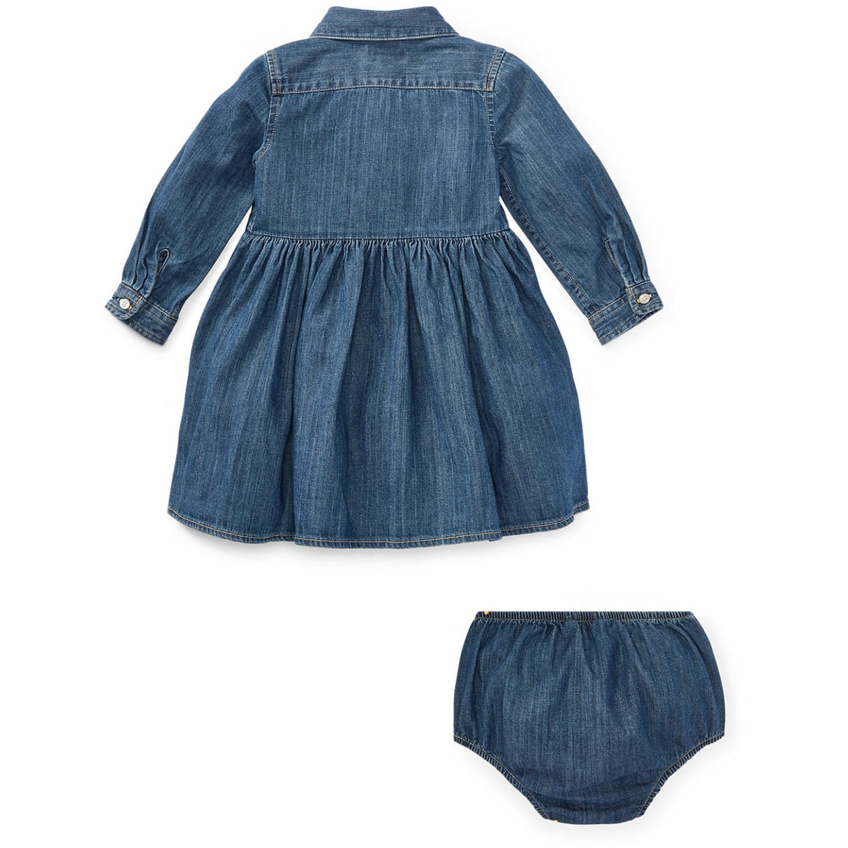 Ralph Lauren Baby Indigo Baby Girl Day Kjole