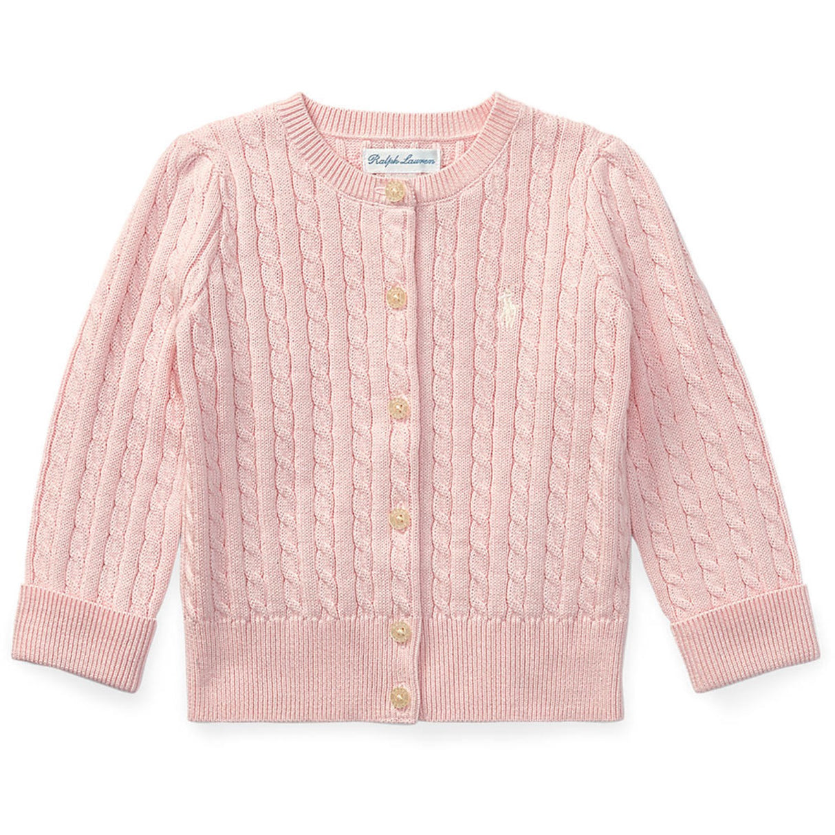Ralph Lauren Baby Hint Of Pink Baby Girl Cardigan