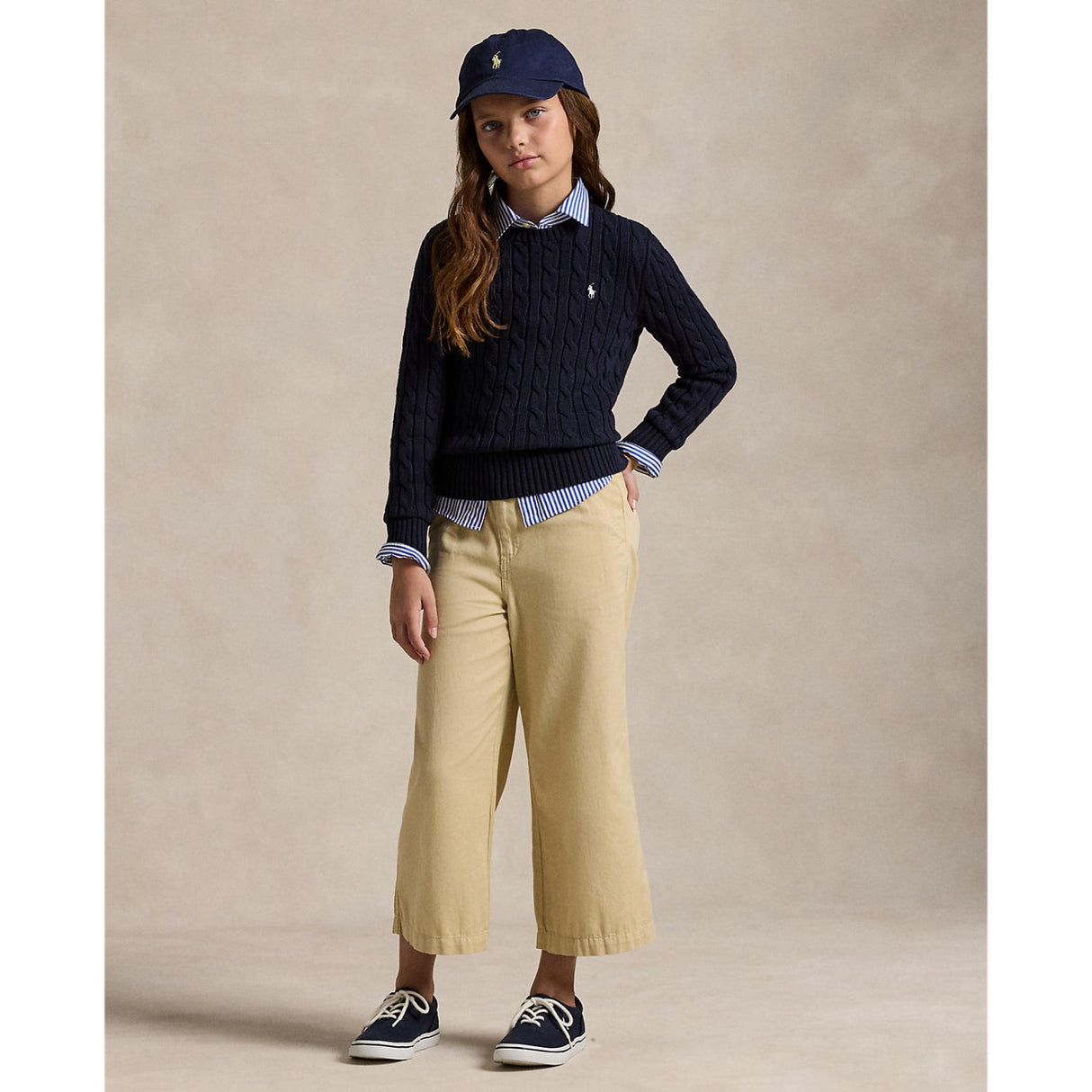 Polo Ralph Lauren Rl Navy W/ Nevis Girl Pullover