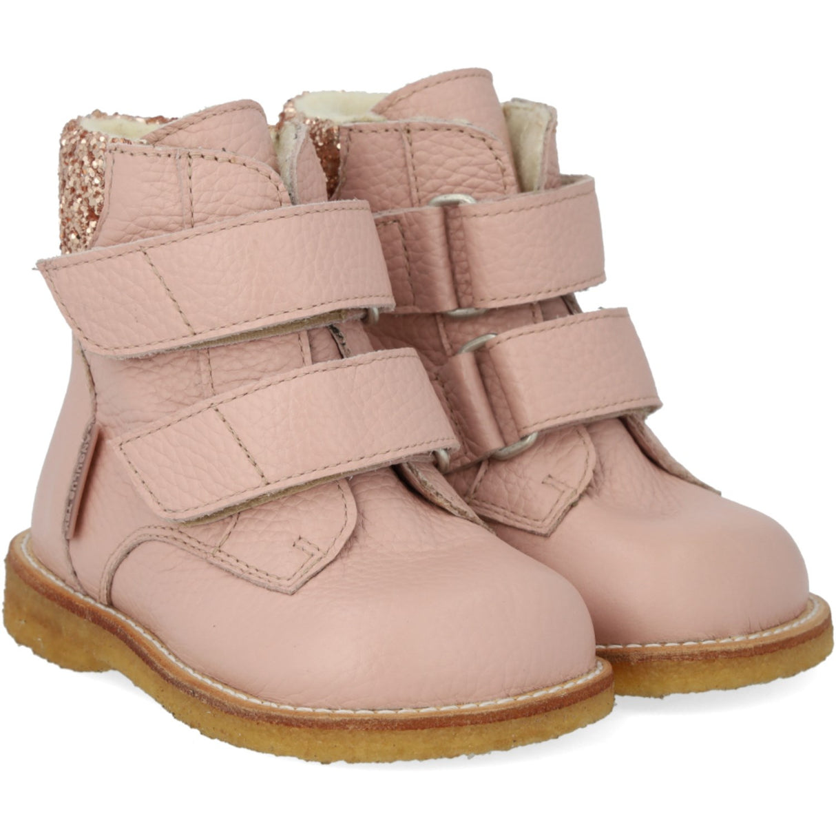 Angulus Rosebud/Maple Glitter TEX Glitter Glitter Støvel med borrelås Lukking