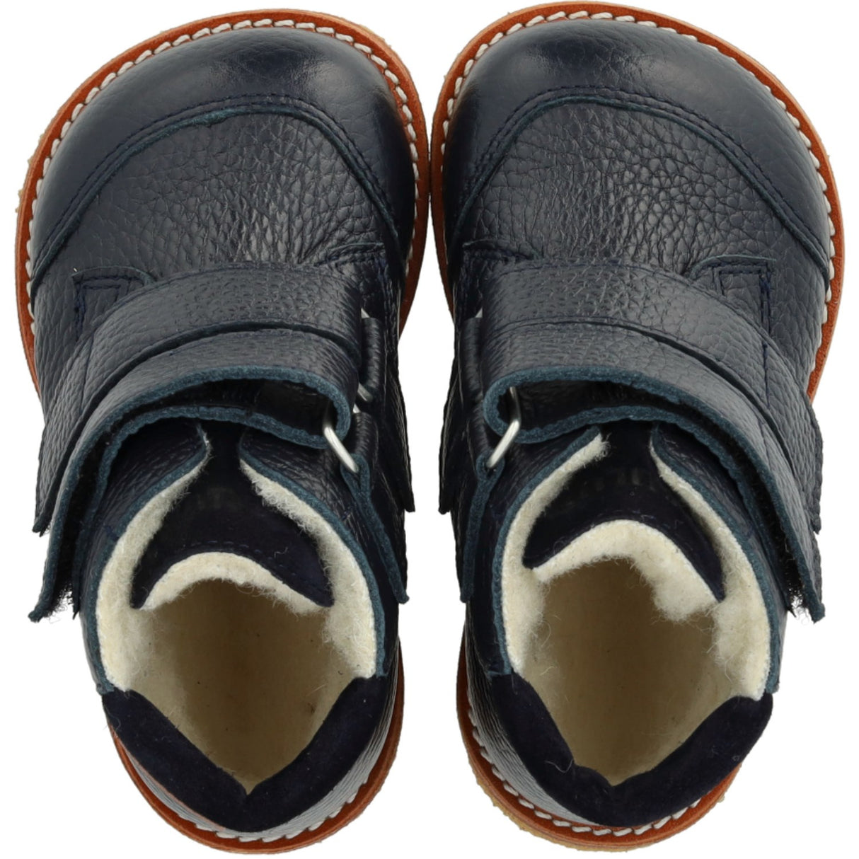 Angulus marineblå/marineblå TEX-støvel for nybegynnere med brodert snømann