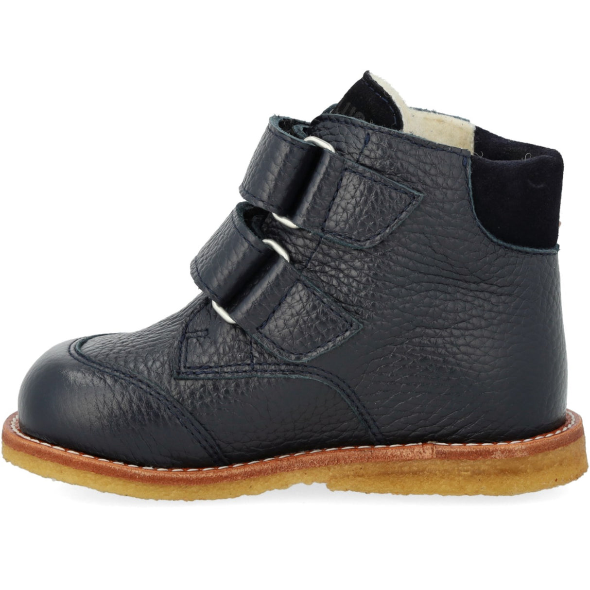 Angulus marineblå/marineblå TEX-støvel for nybegynnere med brodert snømann