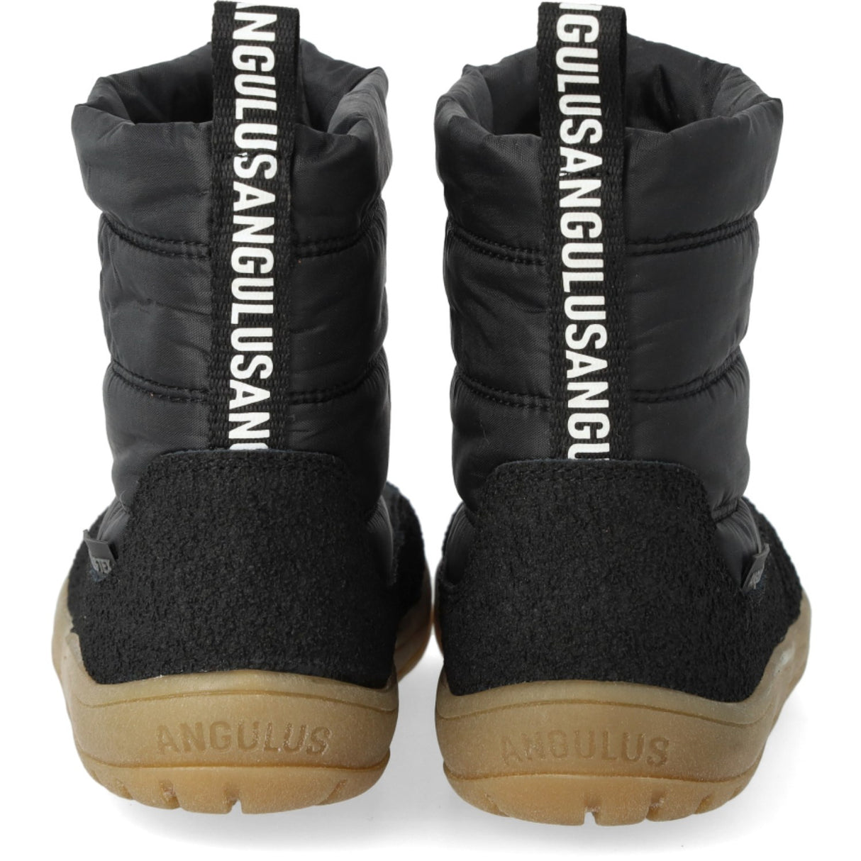Angulus Svart/Svart Lett og fleksibel TEX vinterstøvel i nylon