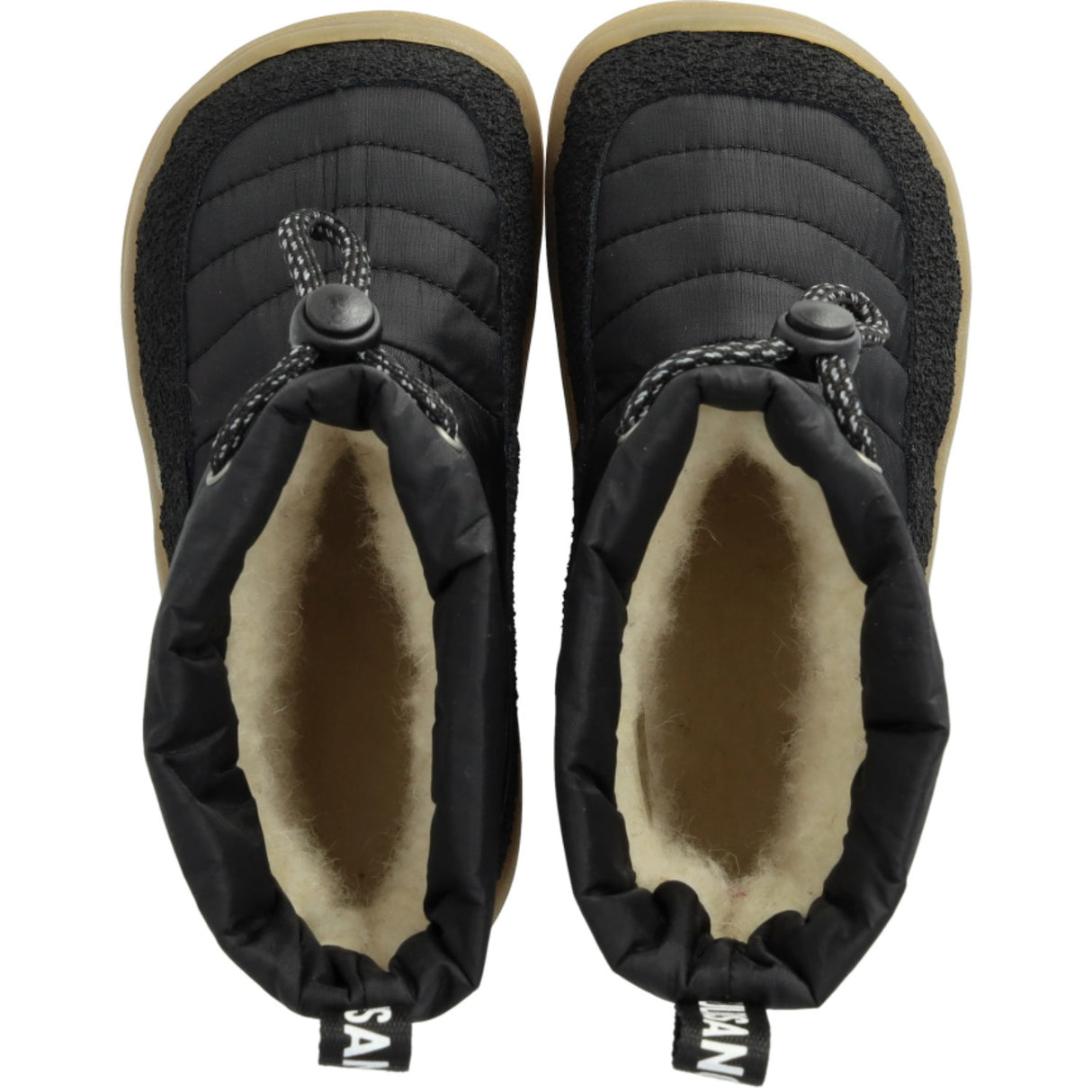 Angulus Svart/Svart Lett og fleksibel TEX vinterstøvel i nylon