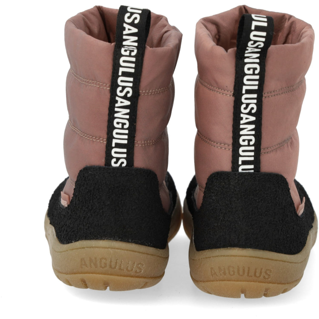 Angulus Black/Dusty Rouge Lett og fleksibel TEX vinterstøvel i nylon