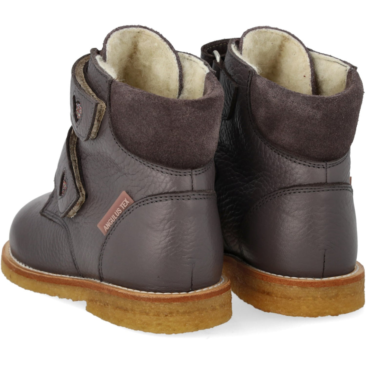 Angulus Lavendel/Multi Glitter/Lavende TEX Støvel med Glitrende Glitter Hjerter