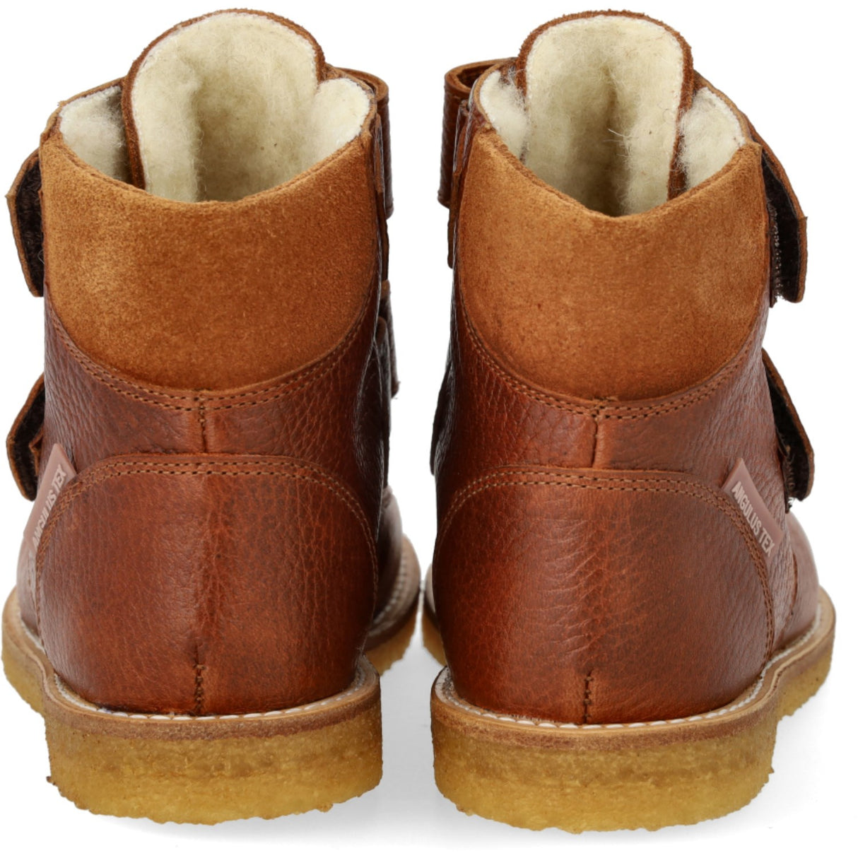 Angulus Cognac/Cognac Glitter/Mustard TEX Boot med glitrende glitterhjerter