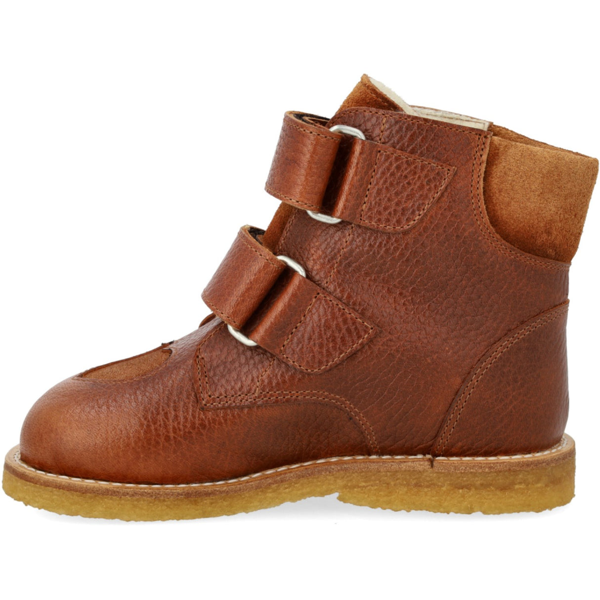 Angulus Cognac/Cognac Glitter/Mustard TEX Boot med glitrende glitterhjerter