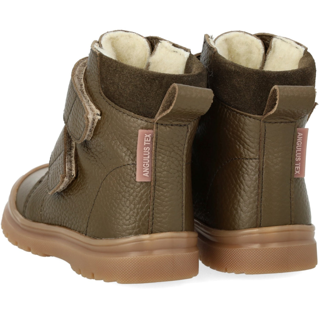 Angulus Dark Olive/Forrest TEX-støvel for nybegynnere med mykt merinoullfôr