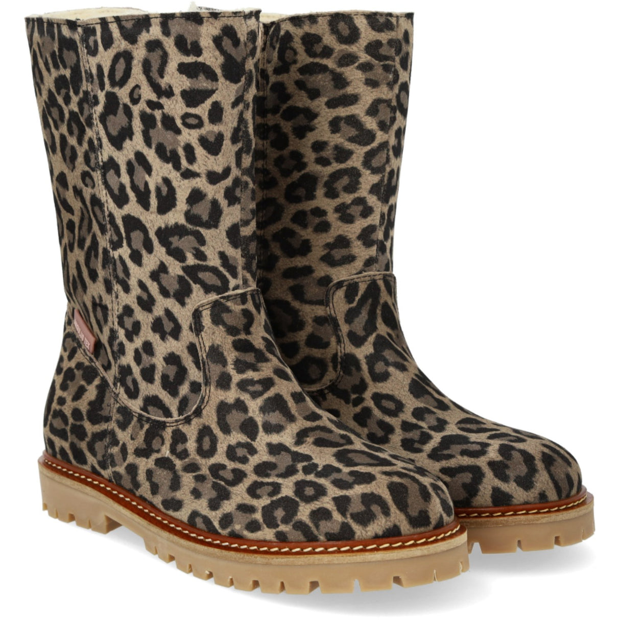 Angulus Beige Leo Klassisk Middels Høy Semsket Støvel