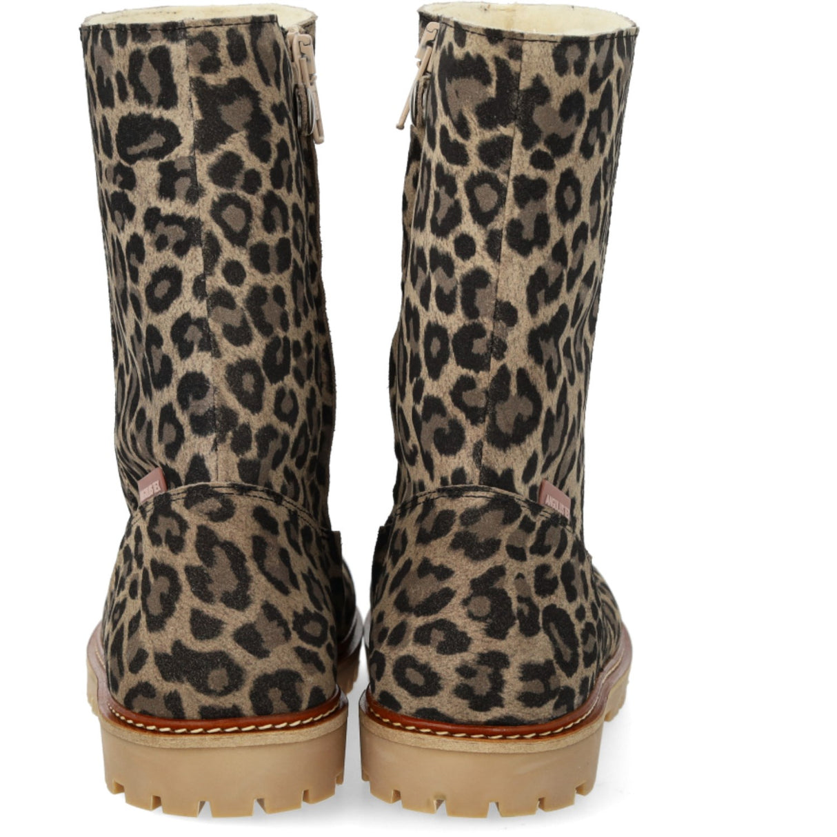 Angulus Beige Leo Klassisk Middels Høy Semsket Støvel