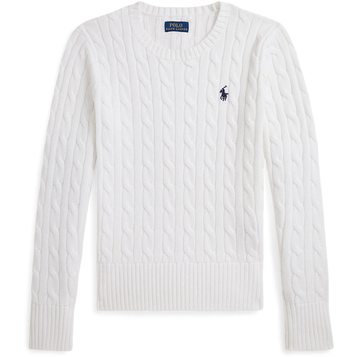 Polo Ralph Lauren Optic White W/ Navy Girl Pullover