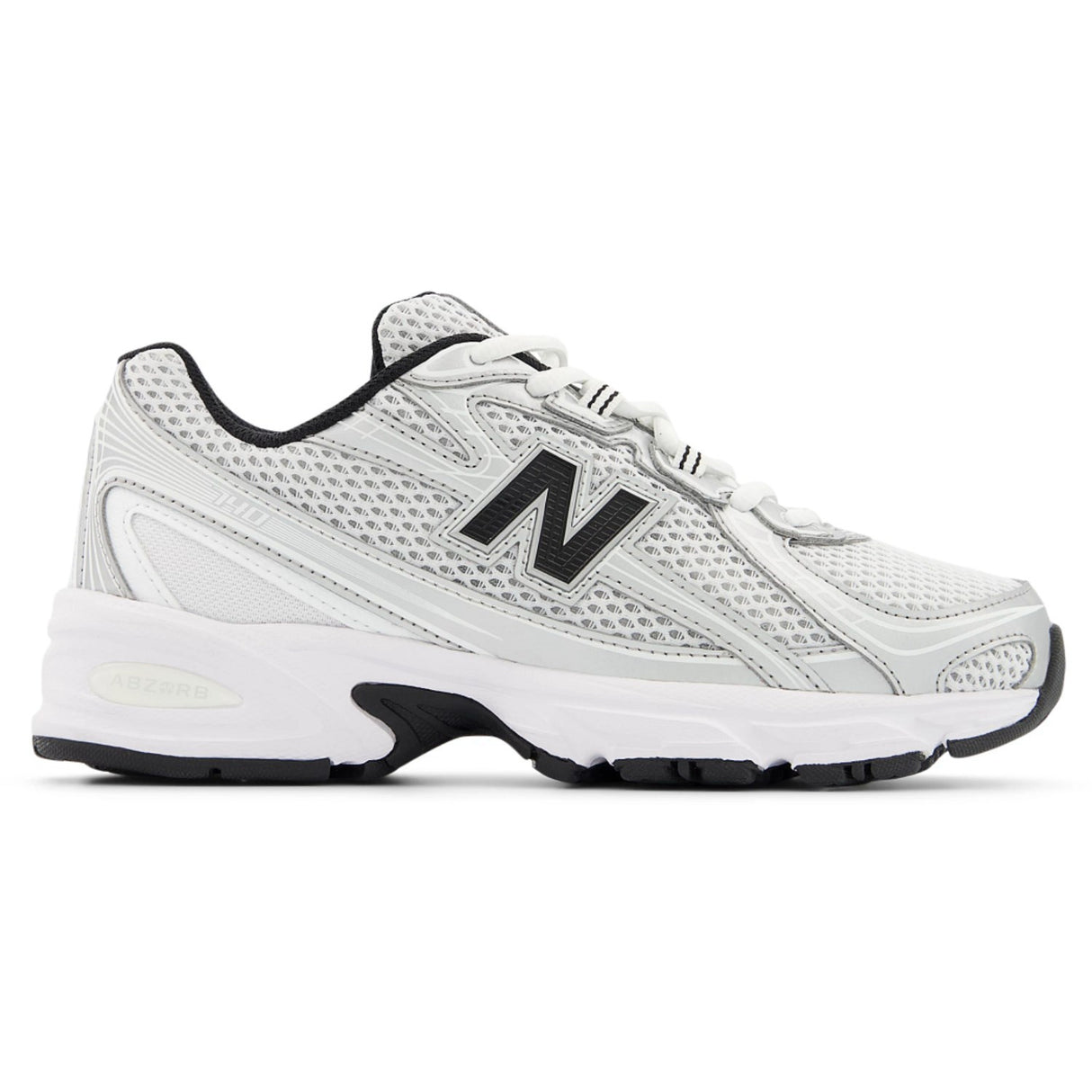 New Balance Silver Metallic 740 Kids Lace Sneakers