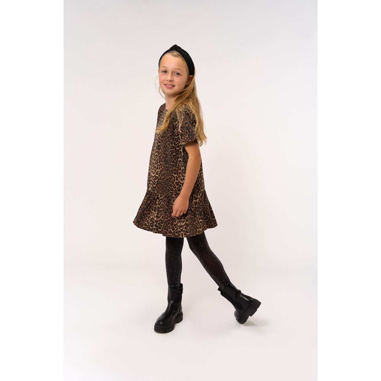 The New Feather Gray AOP TNPanya S_S Denim Kjole