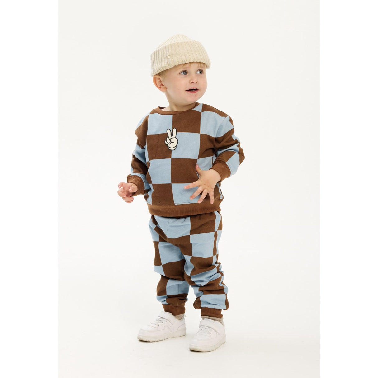 THE NEW Siblings Toffee Check TNSTPaulie Sweatpants