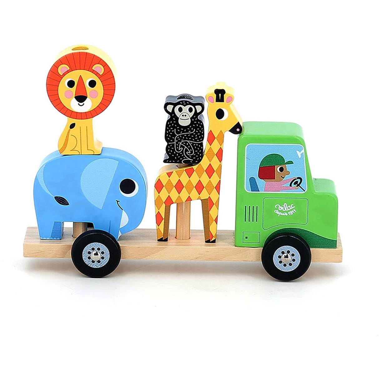 Vilac traktor med tilhenger og stalldyr