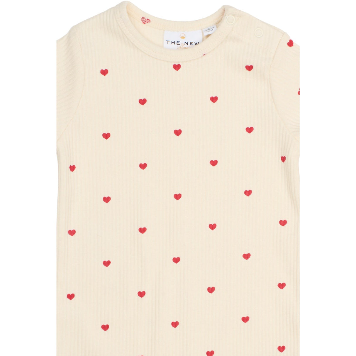 THE NEW Siblings Gardenia AOP Holiday L_S Heart Rib Buksedrakt