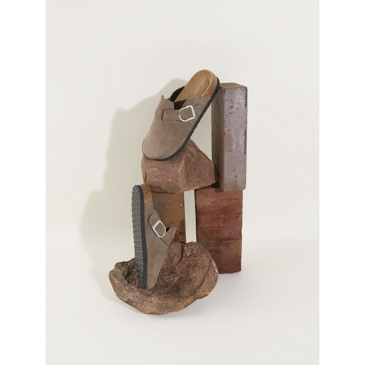 Name It Taupe Gray Avery Tøfler