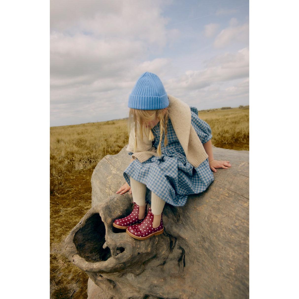 Angulus Berry Hearts/Rose Elastisk Chelsea Trykt Støvel