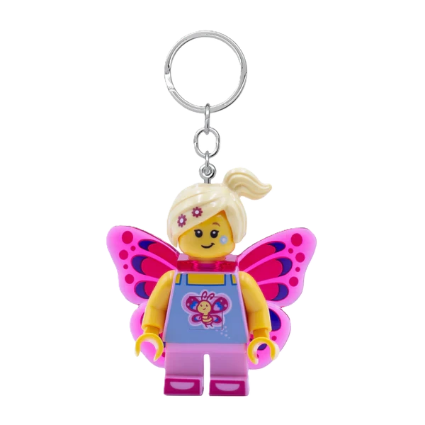 Euromic Lego® Iconic Butterfly Girl Keychain W/Led Light