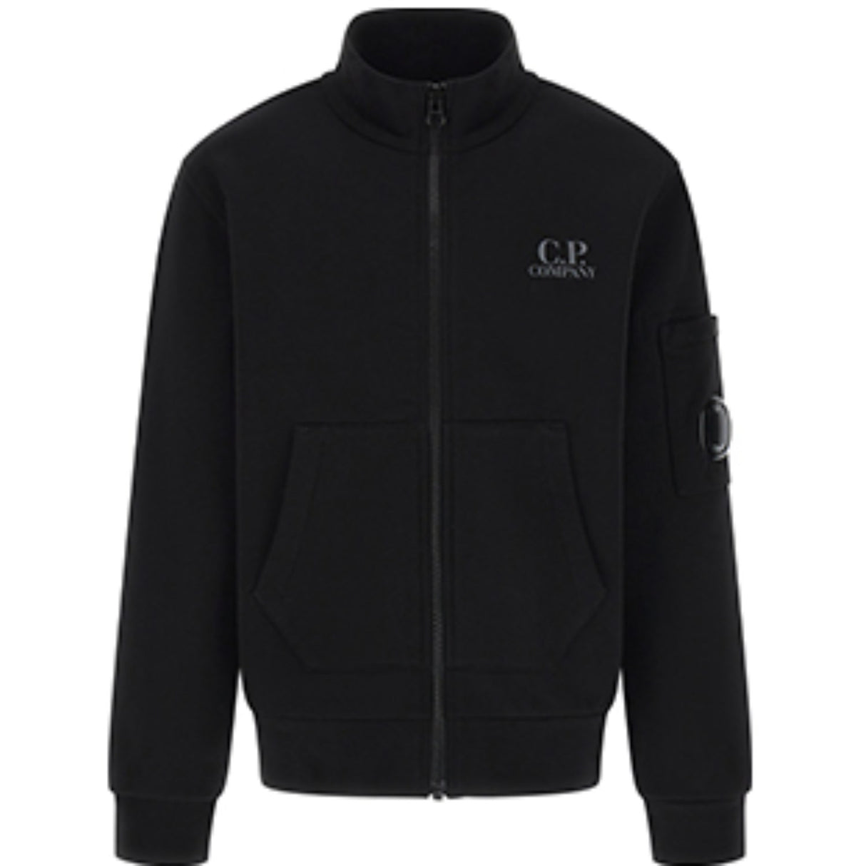 C.P. Company Black Zipped Collegegenser