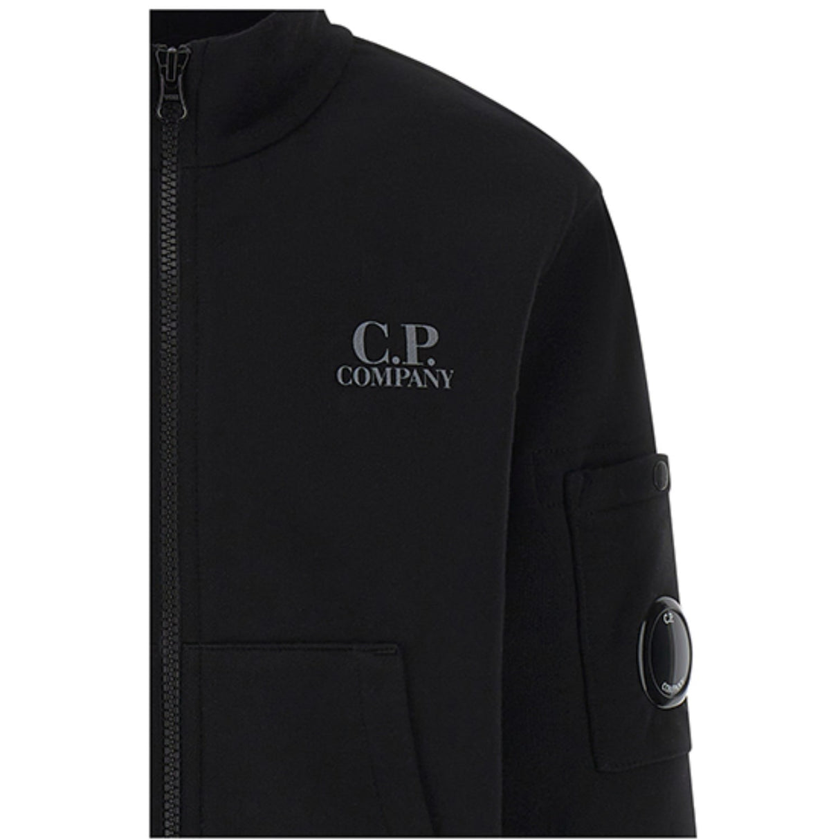 C.P. Company Black Zipped Collegegenser