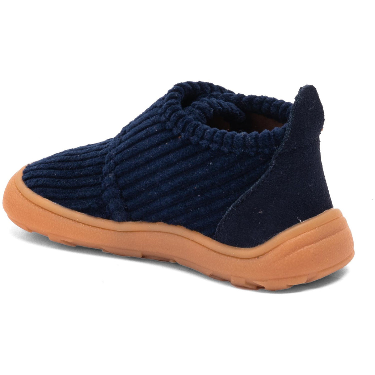 Bisgaard Navy Corduroy Barefoot Basic Home Sko