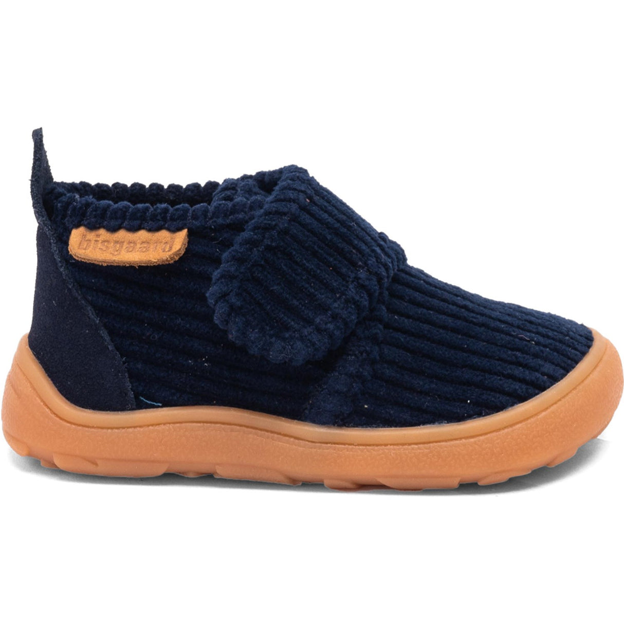 Bisgaard Navy Corduroy Barefoot Basic Home Sko