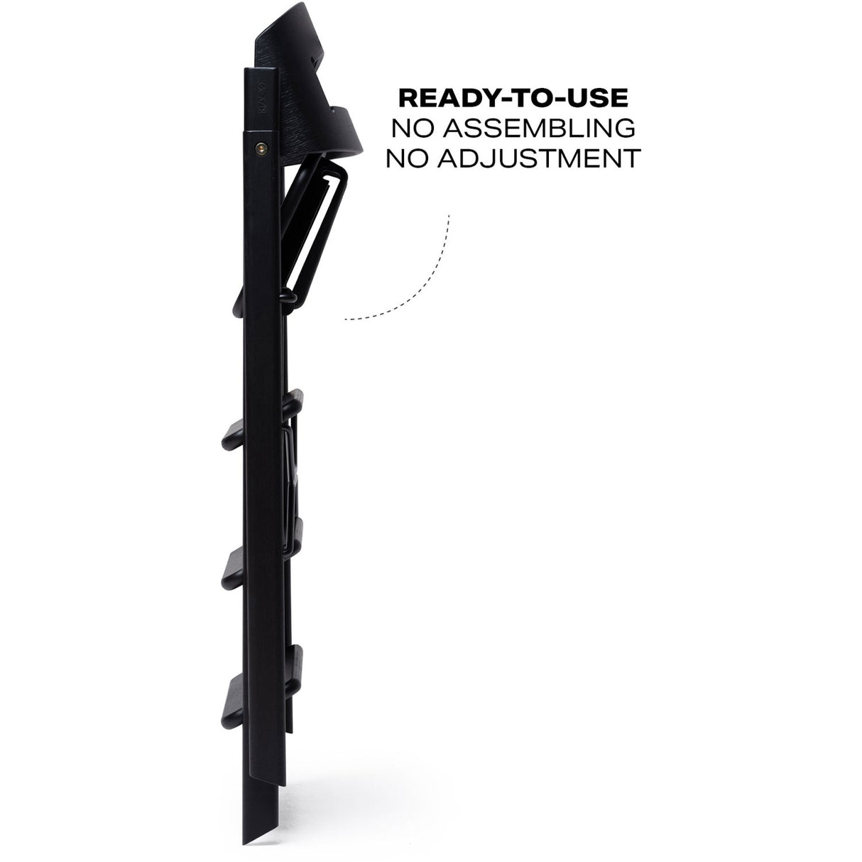 KAOS Black Klapp High Stol Eik