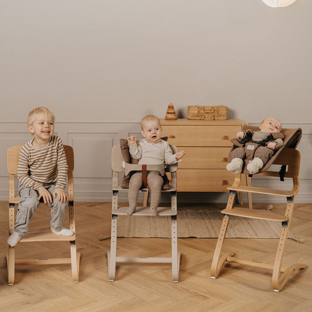 Leander Cappuccino Leander Louie™ Høystol Uden Kleshenger