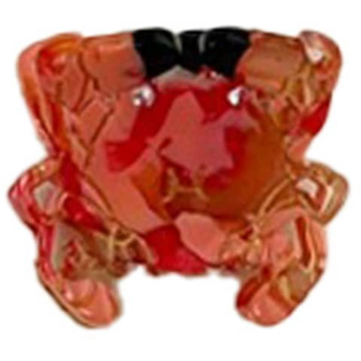 Bow's by Stær Red Mini Krabbe Hårklemme