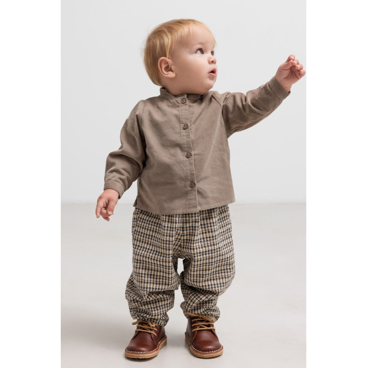 MarMar Seersucker Check Pilot Navy Check Palle Bukser