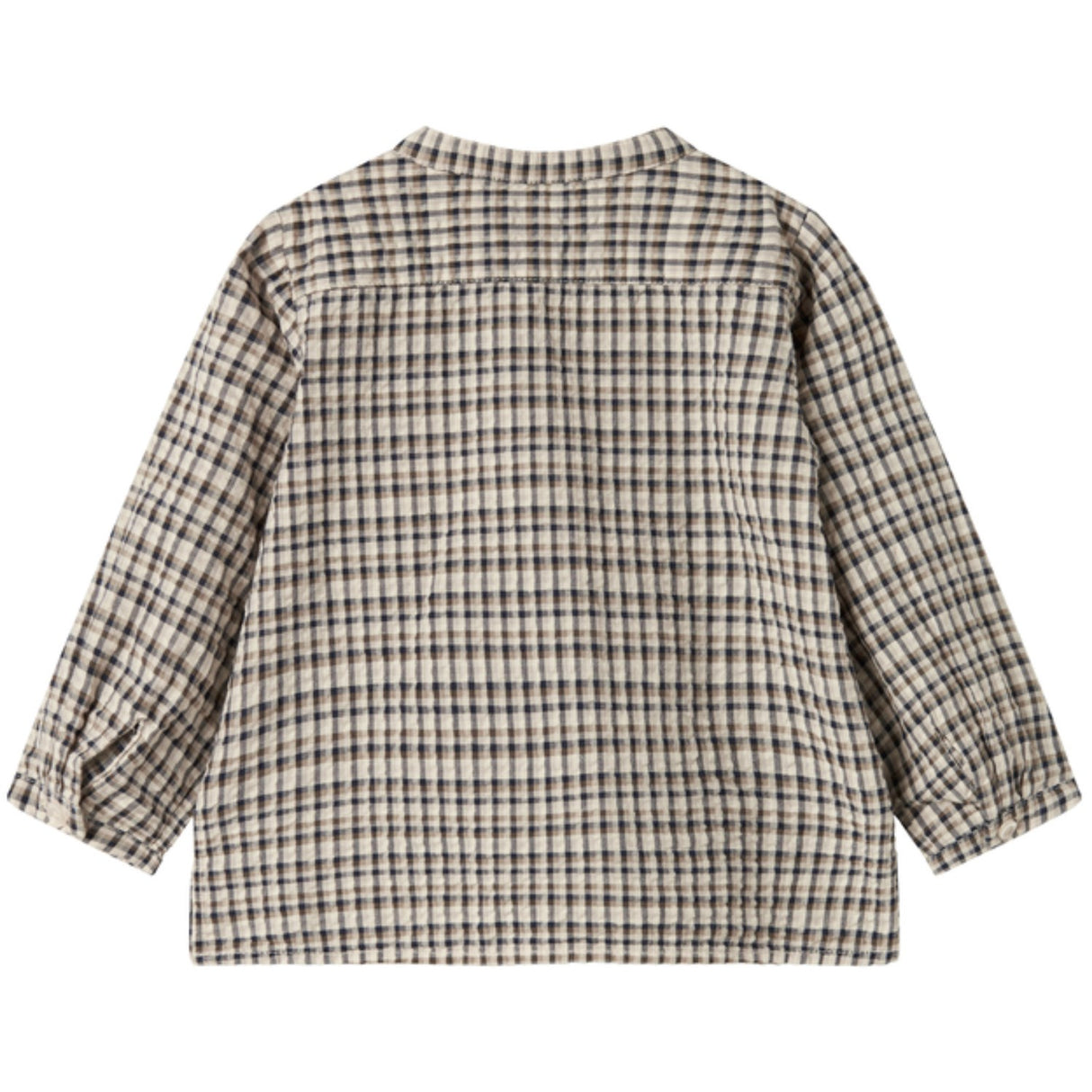 MarMar Seersucker Check Pilot Navy Check Totoro Skjorte