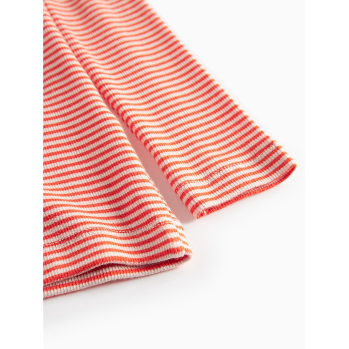 MarMar Modal Fine Rib Red Stripe Tani Bluse