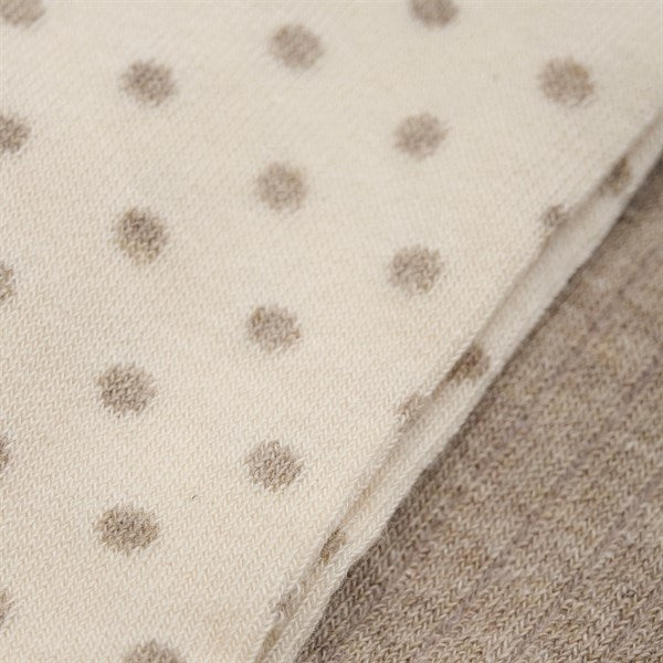 Minymo Simply Taupe Strømpebukse m. Mønster 2-Pak