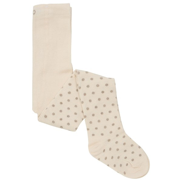 Minymo Simply Taupe Strømpebukse m. Mønster 2-Pak