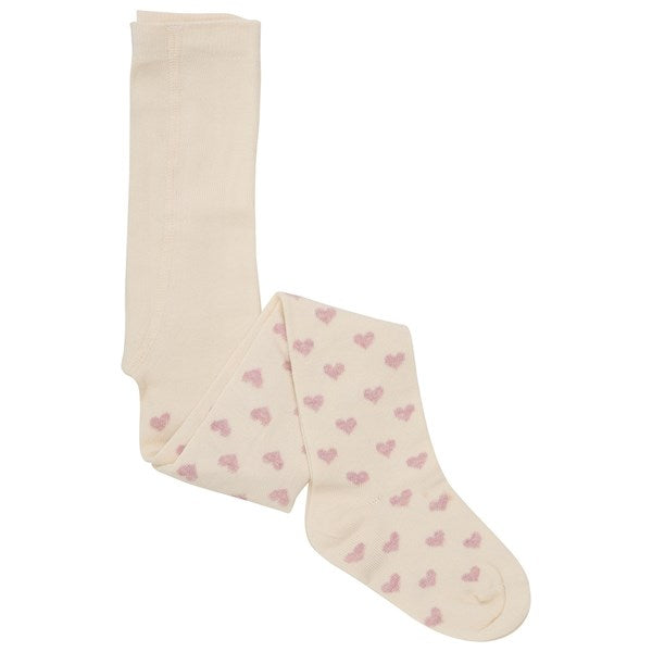 Minymo Light Rose Strømpebukse m. Mønster 2-Pak