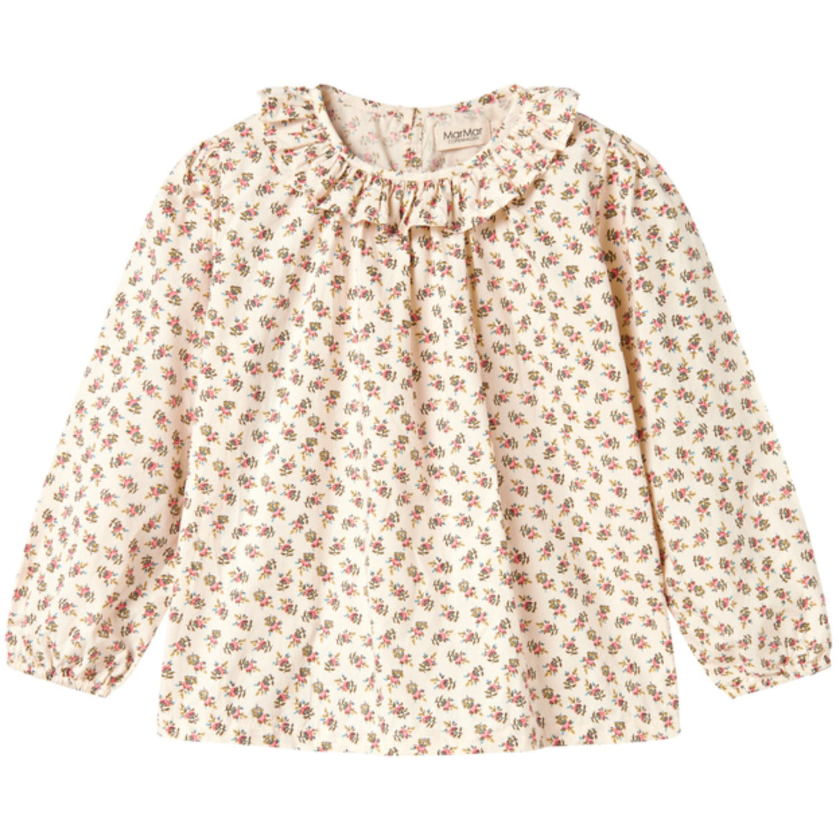 MarMar Poplin Japanese Flower Talsa LS Bluse