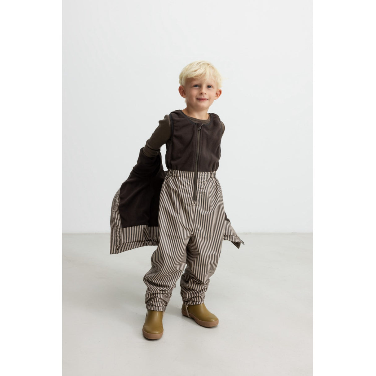 MarMar Rainwear Fleece Brown Stripe Obo Sett