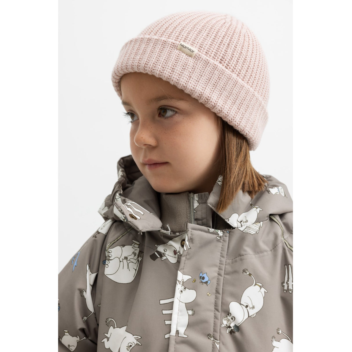 MarMar Heavy Knit Fisherman Cream Taupe Atlas Strikk Lue